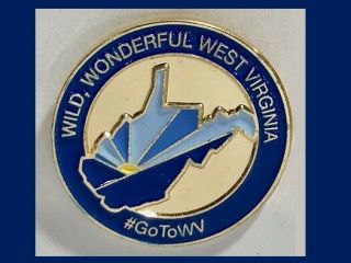 State Wild - Wonderful - West Virginia - Gotowv Souvenir - Travel Pin