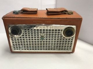 Vintage Zenith Royal 750 Handheld Transistor Am Radio - Not