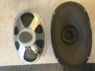 1968 Vintage Rca Victor Console Stereo Speakers Woofers 15x9 Inch 8.  2 Ohms