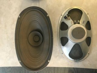 1968 Vintage RCA Victor Console Stereo Speakers Woofers 15x9 inch 8.  2 ohms 2