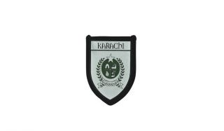 Patch Printed Embroidery Travel Souvenir Shield City Flag Karachi Pakistan