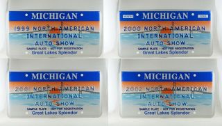 1999 - 2002 North American International Auto Show Sample Plates