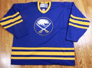 Buffalo Sabres Vintage Hockey Ccm Jersey Size Xxl 2xl