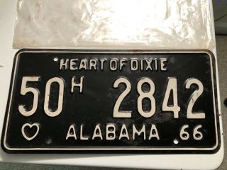 1966 Marshall County Alabama “pickup Truck” License Plate —original Paint