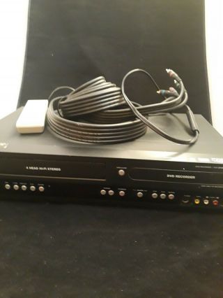 Magnavox Zv450mw8 Dvd Vcr Vhs 4 Head Player/recorder Combo Cables,