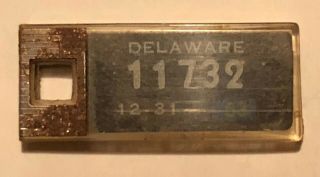 Disabled American Vet (dav) License Plate Tag/keychain - 1953 Deleware