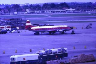 Cambrian Airways Vickers Viscount G - Alwf Heathrow Sep - 67 Slide