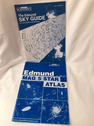 Edmund Scientific Mag 5 Star Atlas (1974) & The Edmund Star Guide (2001)