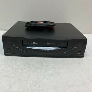 Zenith Model Vra411 4 Head Video Cassette Recorder Vcr Black
