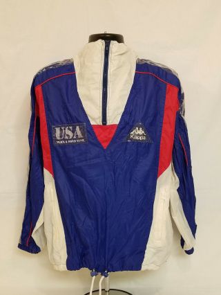 Authentic 1992 Summer Olympics Team Usa Issued Pullover Jacket By Kappa Men 