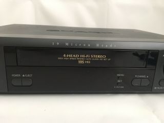 Sharp VC - H985U VHS VCR Video Cassette Recorder 4 - Head Hi - Fi MTS Stereo 2