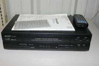 Sharp Vc - A560u 4 - Head Vcr/vhs Player Recorder W/ Remote - Tested/working