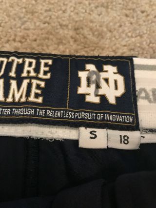 2018 TEAM ISSUED UNIVERSITY OF NOTRE DAME SOFTBALL UNDER ARMOUR GAME PANTS 9 3