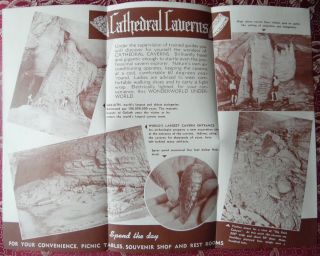 Vintage Travel Brochure Cathedral Caverns Grant Alabama 2