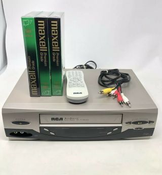 Rca Accusearch 4 Head Hifi Stereo Vcr Plus,  Vhs Recorder Player Vr661hf