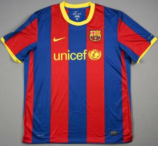 Fc Barcelona 2010/11 Xl Jersey Shirt Camiseta Treble Barca 382354 - 486