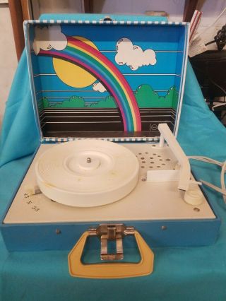 Imperial Party Time Record Player Portable Rainbow