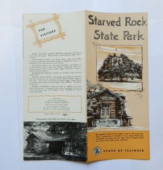 Starved Rock Illinois State Park Brochure (october 1953)