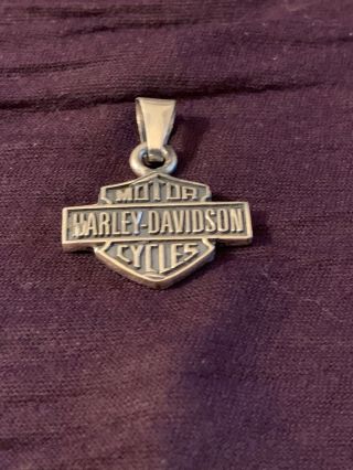 Harley - Davidson Sterling Silver Bar & Shield Logo Pendant