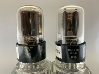 Rca 6sn7gtb Side Getter; Copper Posts; Short Bottle Platinum Matched On At1000