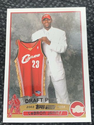 2003 - 2004 Topps Lebron James Rookie Rc Cavaliers 