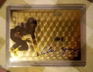 Chase Young 1/1 Auto 2017 Leaf Army All American Gold/priz Ohio State Buckeyes