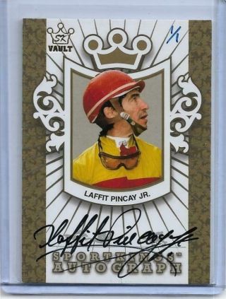 Rarest 2010 Sportkings Laffit Pincay Jr.  Autograph Card 1/1 Legendary Jockey