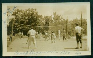 1936 Raquette Lake,  Ny " Great Camp Sagamore " Volleyball Photograph