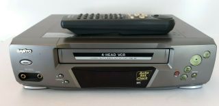 Sanyo Vwm - 950 Vcr Vhs Player Recorder With Remote Fully
