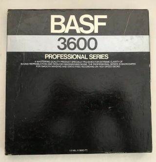 Basf 3600 Prof.  Series Metal Aluminum Take Up Reel 10.  5 Inches 10.  5 " Tape Audio