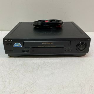 Sony Slv - 669hf Hi - Fi Vcr Video Cassette Recorder Vhs Player No Remote