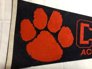 Old Clemson Tigers Acc Atlantic Coast Conference Champs Pennant