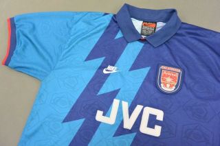 Gunners 1995 - 96 Nike Arsenal Away Shirt Size Xl (adults)