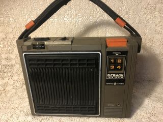 Vintage Retro Ge General Electric The Blaster Portable 8 Track Player 3 - 5505c