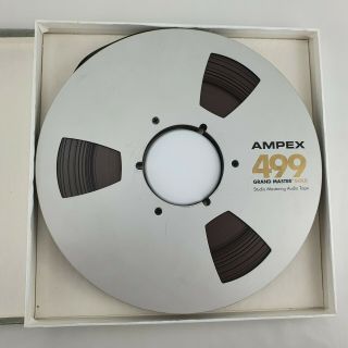 Ampex 499 Nab Metal Reel 1/2 Inch - 10.  5 Inch / 26.  5 Cm With Band & Cover