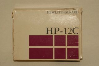 Hp - 12c Hewlett Packard Financial Calculator With All Paperwork