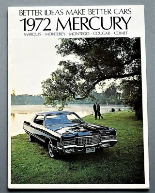 1972 Mercury Prestige Brochure 50 Pages 12 X 9 Inches 72mercp