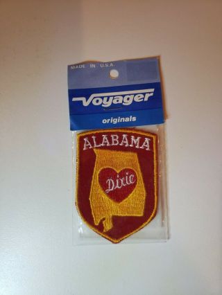 Vintage Voyager Originals Alabama State Patch - “dixie” In Package