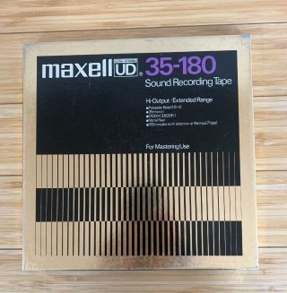 Maxell Ud 35 - 180 10 1/2 " X 1/4 " 3600ft Reel To Reel Tape