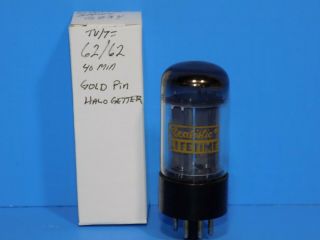 Realistic Lifetime Gold Pin 5ar4/gz34 Tube With Halo Getter Tests 101 / 101