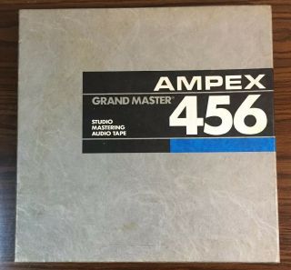 Ampex 456 Grand Master Studio Mastering Audio Tape 1/4” X 2500 