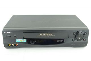 Sony Slv - N55 4 - Head Hi - Fi Vcr Video Cassette Recorder Black