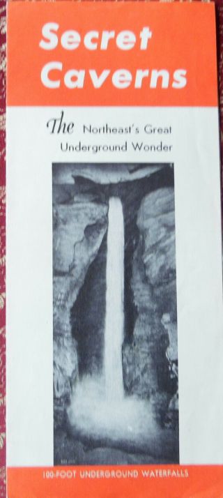 Vintage York Brochure Secret Caverns