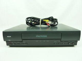 Rca Vr503 Vcr 4 Head Vhs Player Recorder With Av Cables No Remote