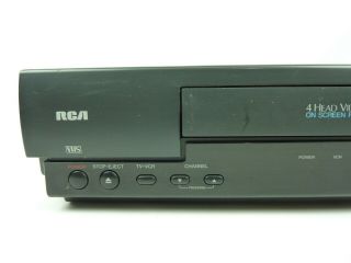 RCA VR503 VCR 4 Head VHS Player Recorder with AV Cables No Remote 2