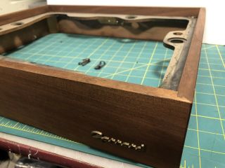 Wood Base Plinth For Garrard Type A Ii Stereo Turntable