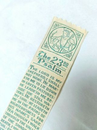 Israel Handstitch Embroidered The 23rd Psalm Bookmark Holy Land