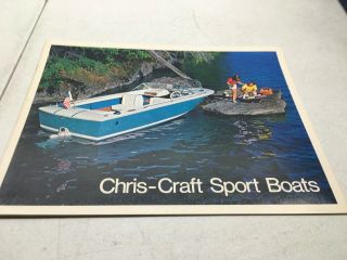 Specs Chris Craft Boat Brochure Info 1971 Sport Boats Lancer Jet Xk - 18 22sports