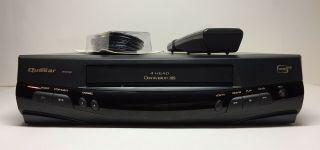 Quasar Vhq - 940 Omnivision 4 - Head Vcr Vhs Player Recorder W/ Remote & Cables