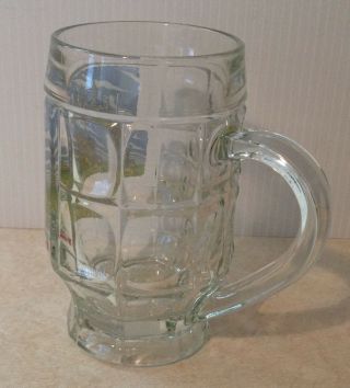 Rare Limburg/Lahn Beer Stein Clear Glass Old Mug Germany France Castle Club 63 2